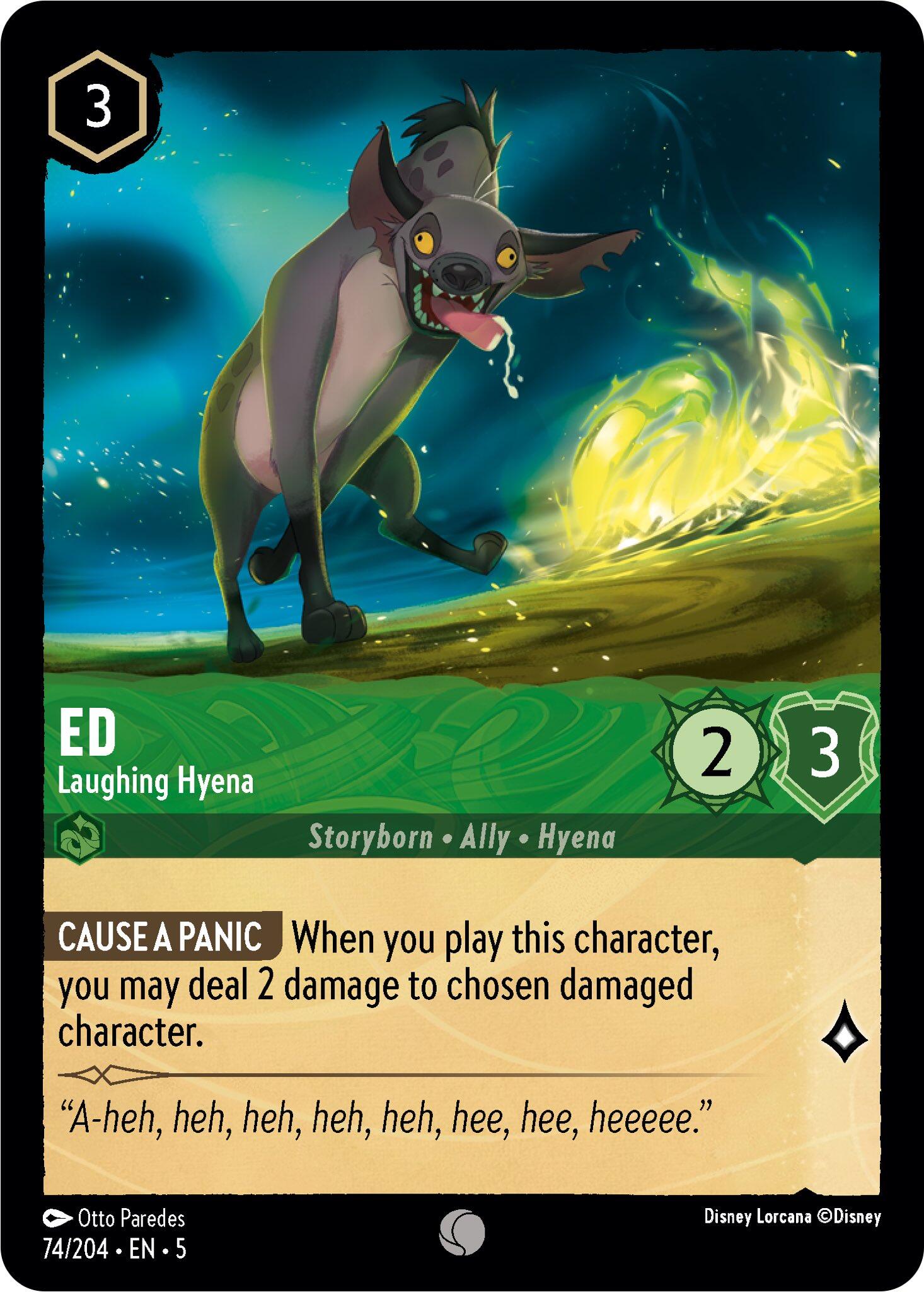 Ed - Laughing Hyena (74/204) [Shimmering Skies] | Boutique FDB TCG