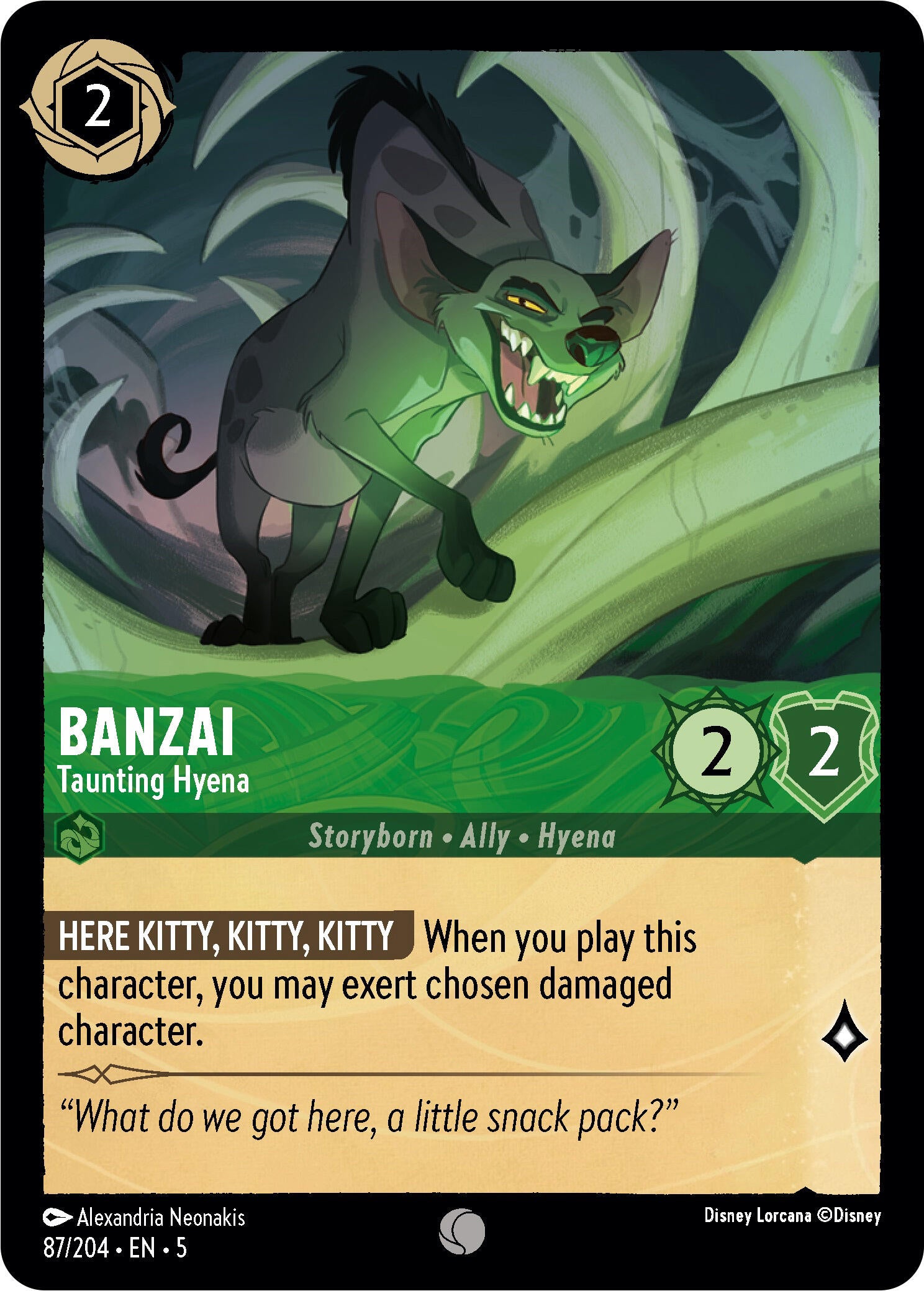 Banzai - Taunting Hyena (87/204) [Shimmering Skies] | Boutique FDB TCG