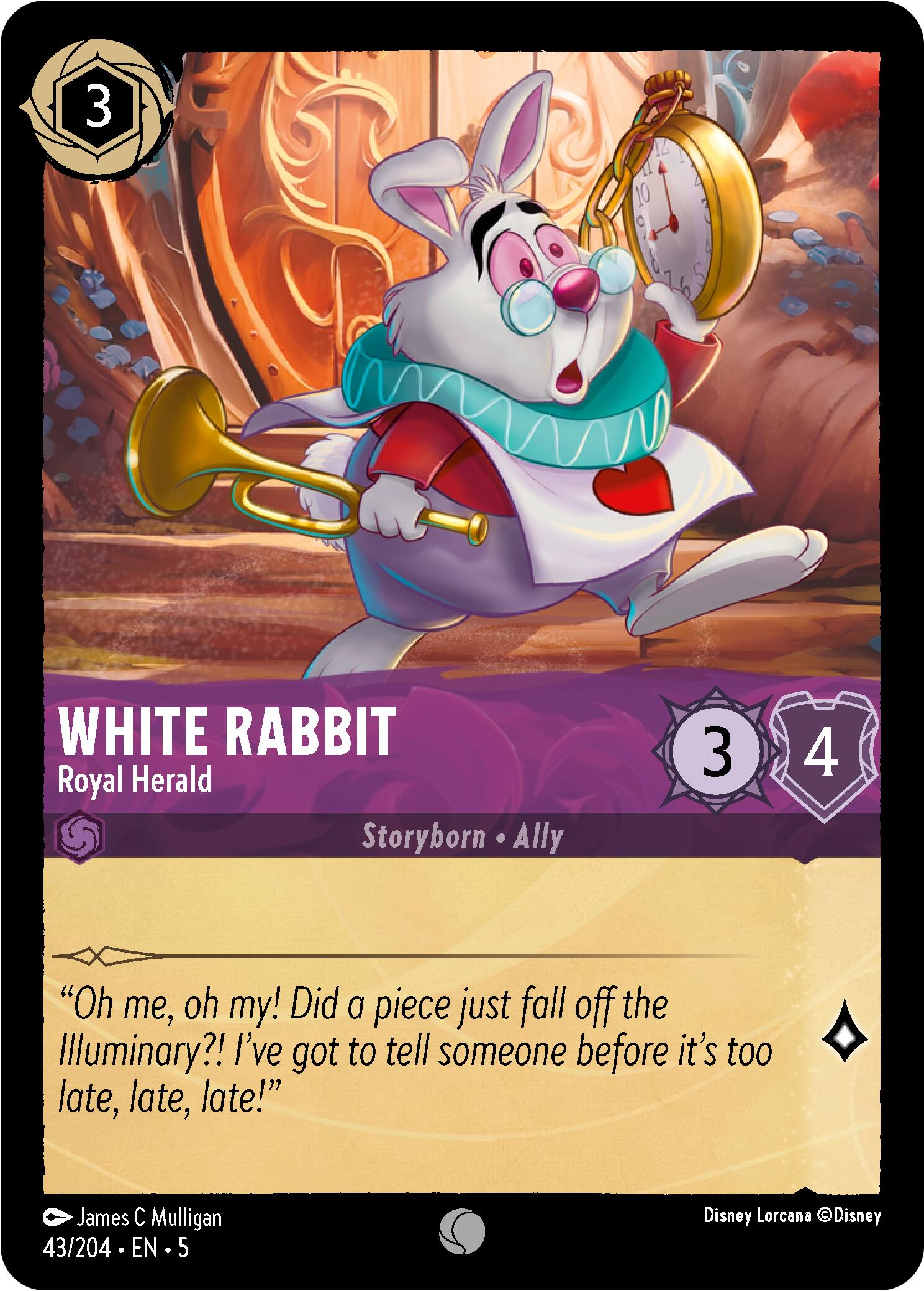 White Rabbit - Royal Herald (43/204) [Shimmering Skies] | Boutique FDB TCG