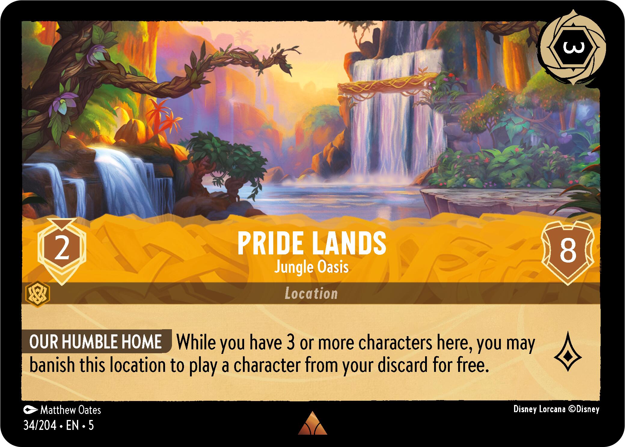 Pride Lands - Jungle Oasis (34/204) [Shimmering Skies] | Boutique FDB TCG