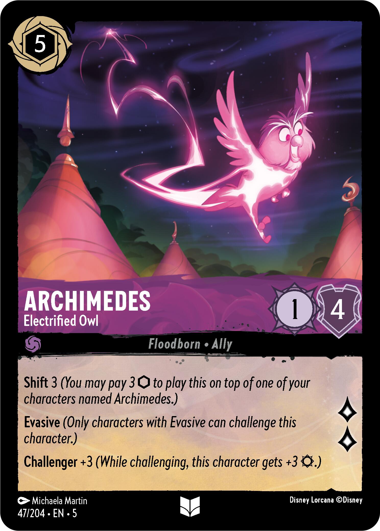 Archimedes - Electrified Owl (47/204) [Shimmering Skies] | Boutique FDB TCG