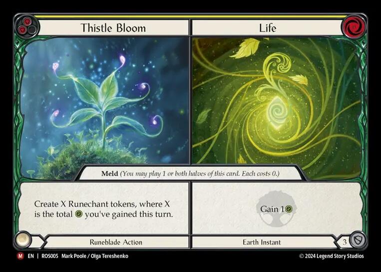 Thistle Bloom // Life [ROS005] (Rosetta)  Rainbow Foil | Boutique FDB TCG