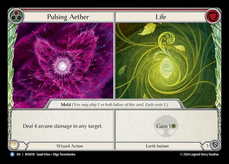 Pulsing Aether // Life [ROS018] (Rosetta)  Rainbow Foil | Boutique FDB TCG