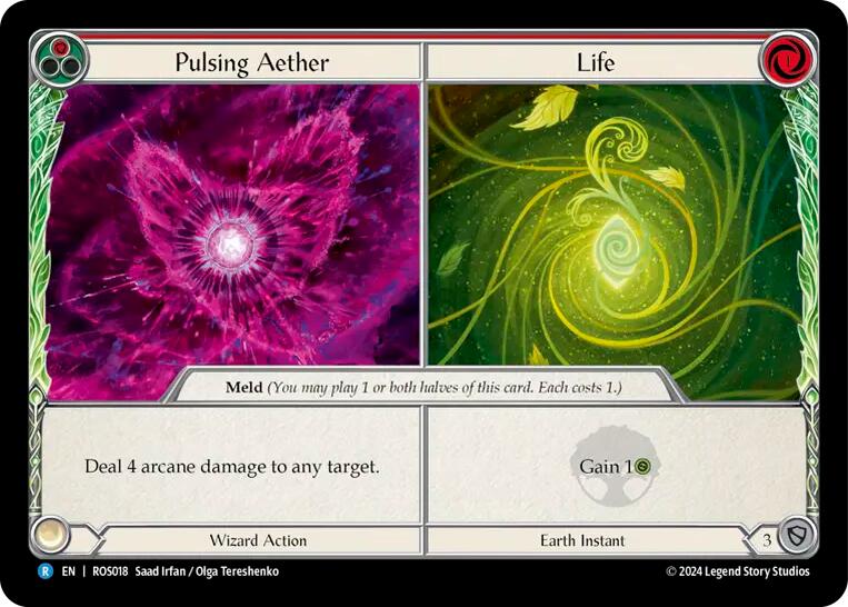 Pulsing Aether // Life [ROS018] (Rosetta)  Rainbow Foil | Boutique FDB TCG