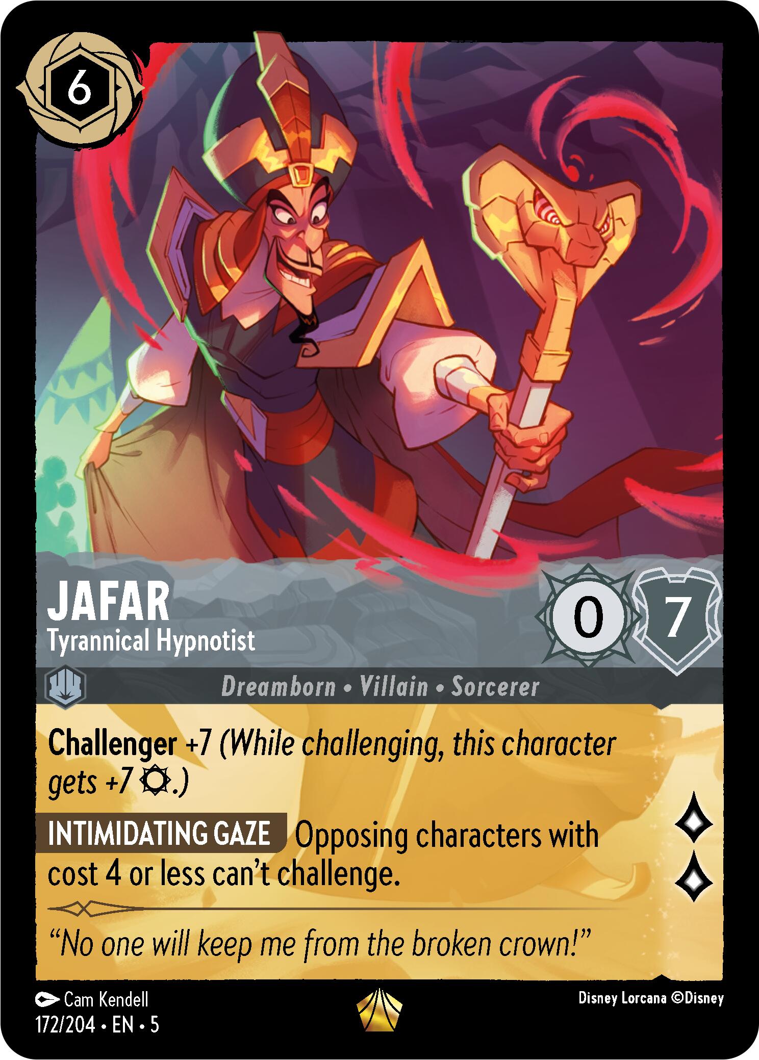 Jafar - Tyrannical Hypnotist (172/204) [Shimmering Skies] | Boutique FDB TCG