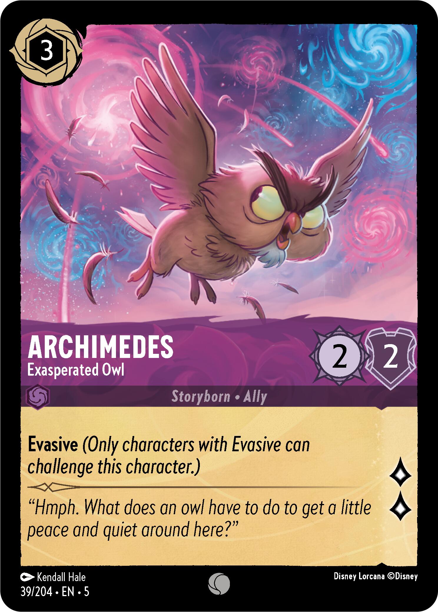 Archimedes - Exasperated Owl (39/204) [Shimmering Skies] | Boutique FDB TCG