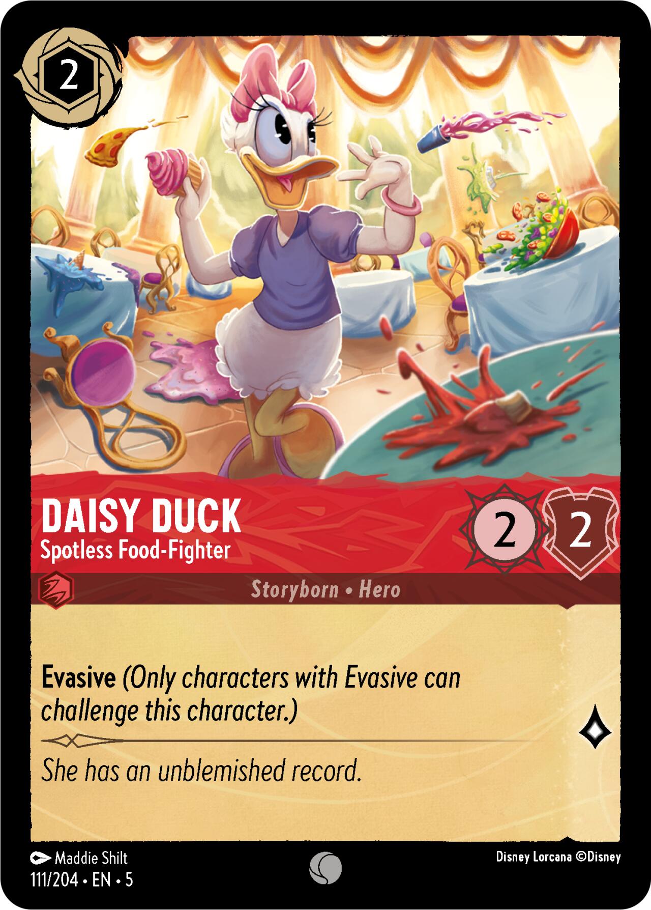 Daisy Duck - Spotless Food-Fighter (111/204) [Shimmering Skies] | Boutique FDB TCG