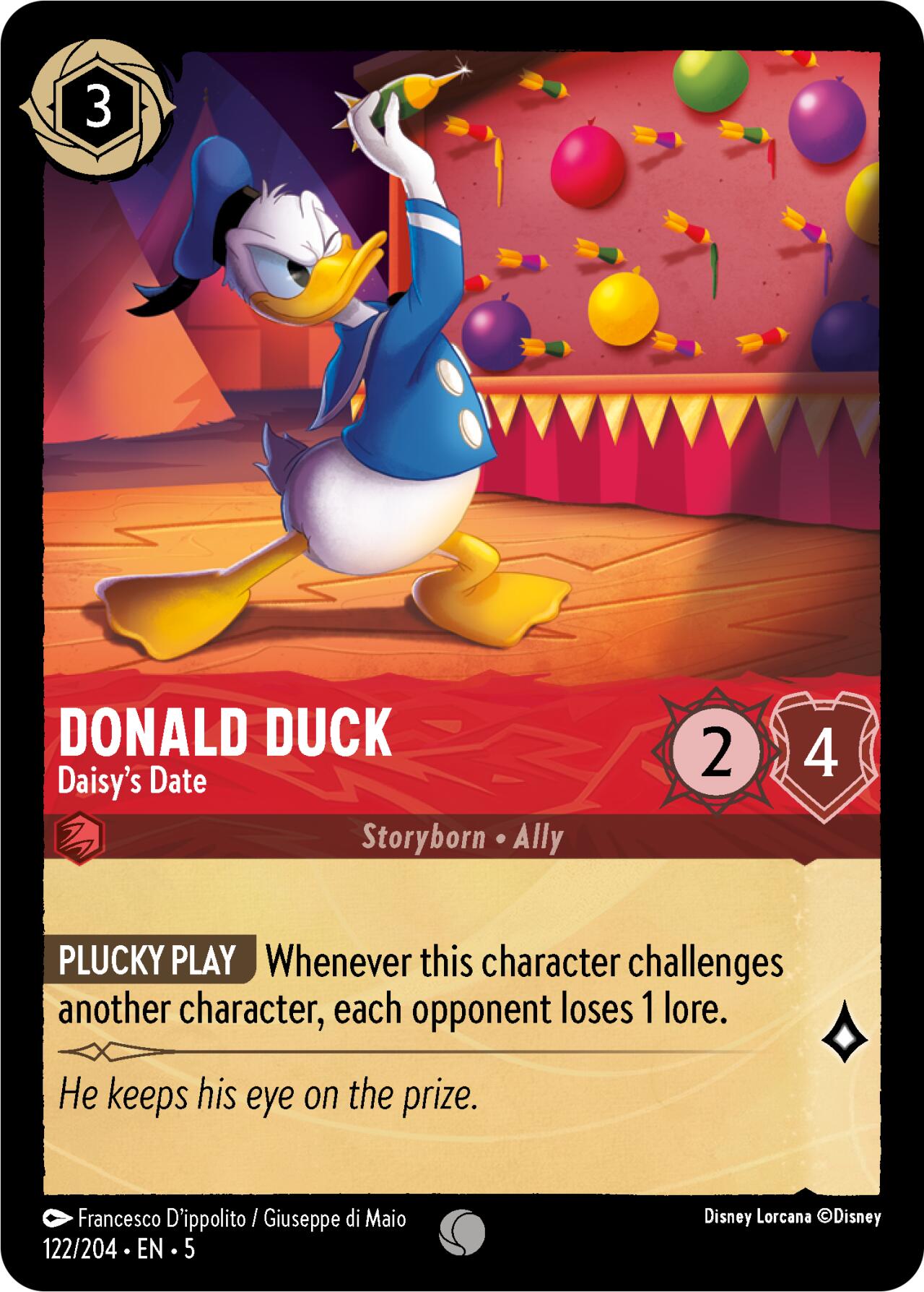 Donald Duck - Daisy's Date (122/204) [Shimmering Skies] | Boutique FDB TCG