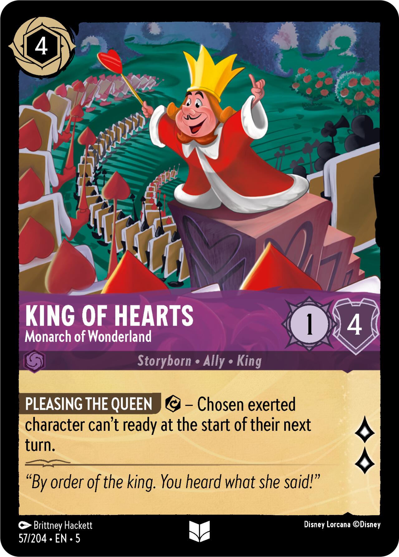 King of Hearts - Monarch of Wonderland (57/204) [Shimmering Skies] | Boutique FDB TCG