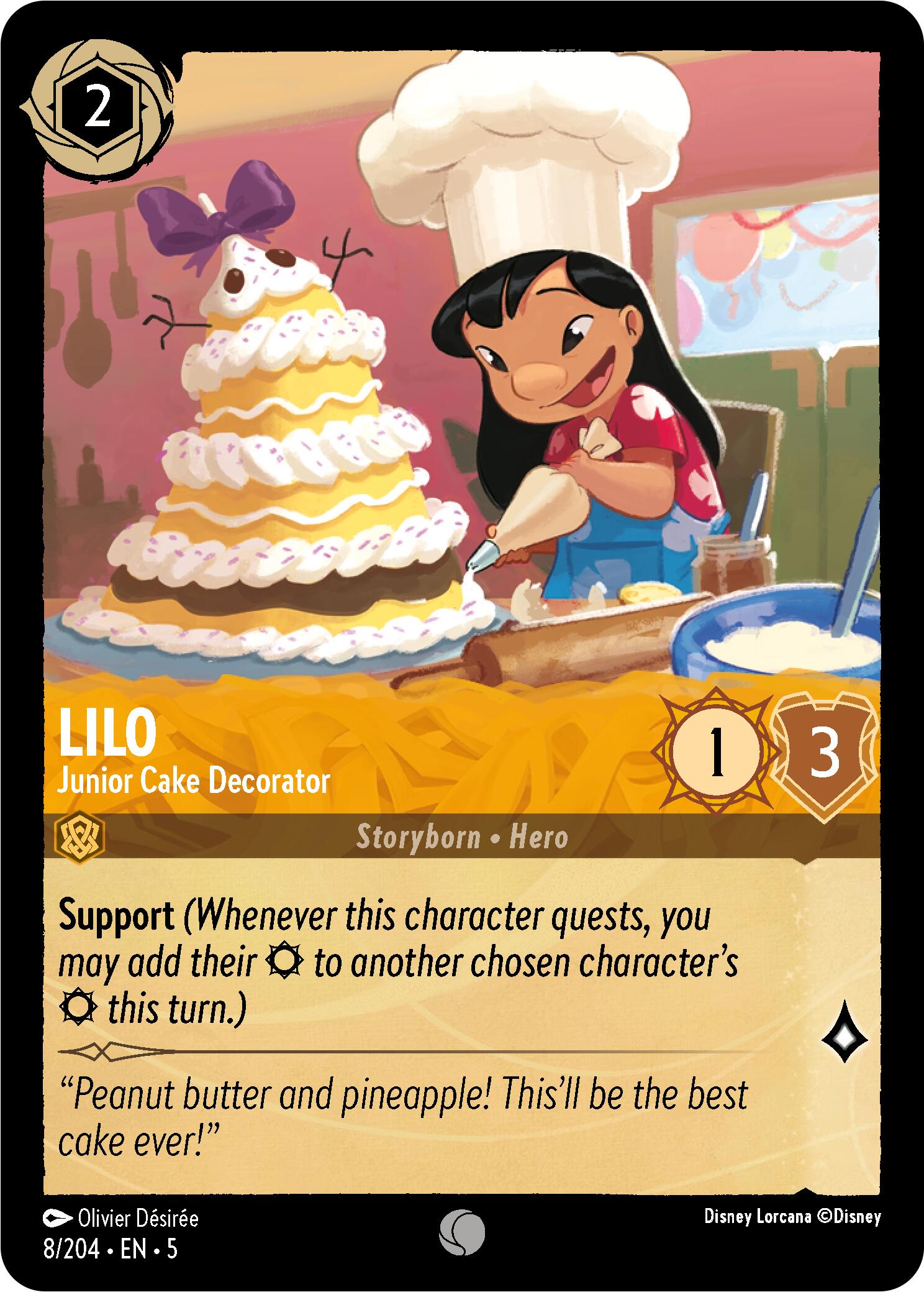 Lilo - Junior Cake Decorator (8/204) [Shimmering Skies] | Boutique FDB TCG