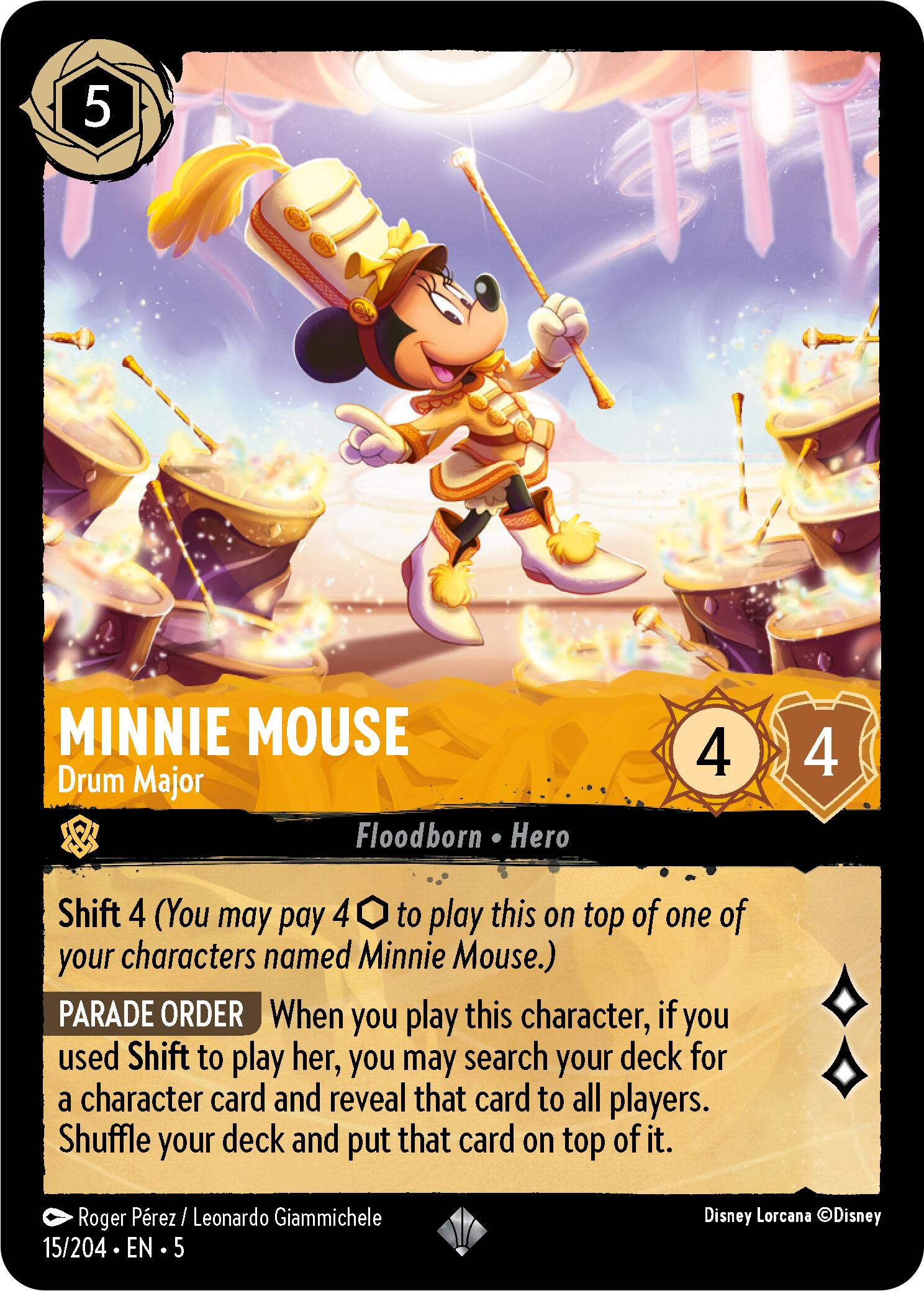 Minnie Mouse - Drum Major (15/204) [Shimmering Skies] | Boutique FDB TCG