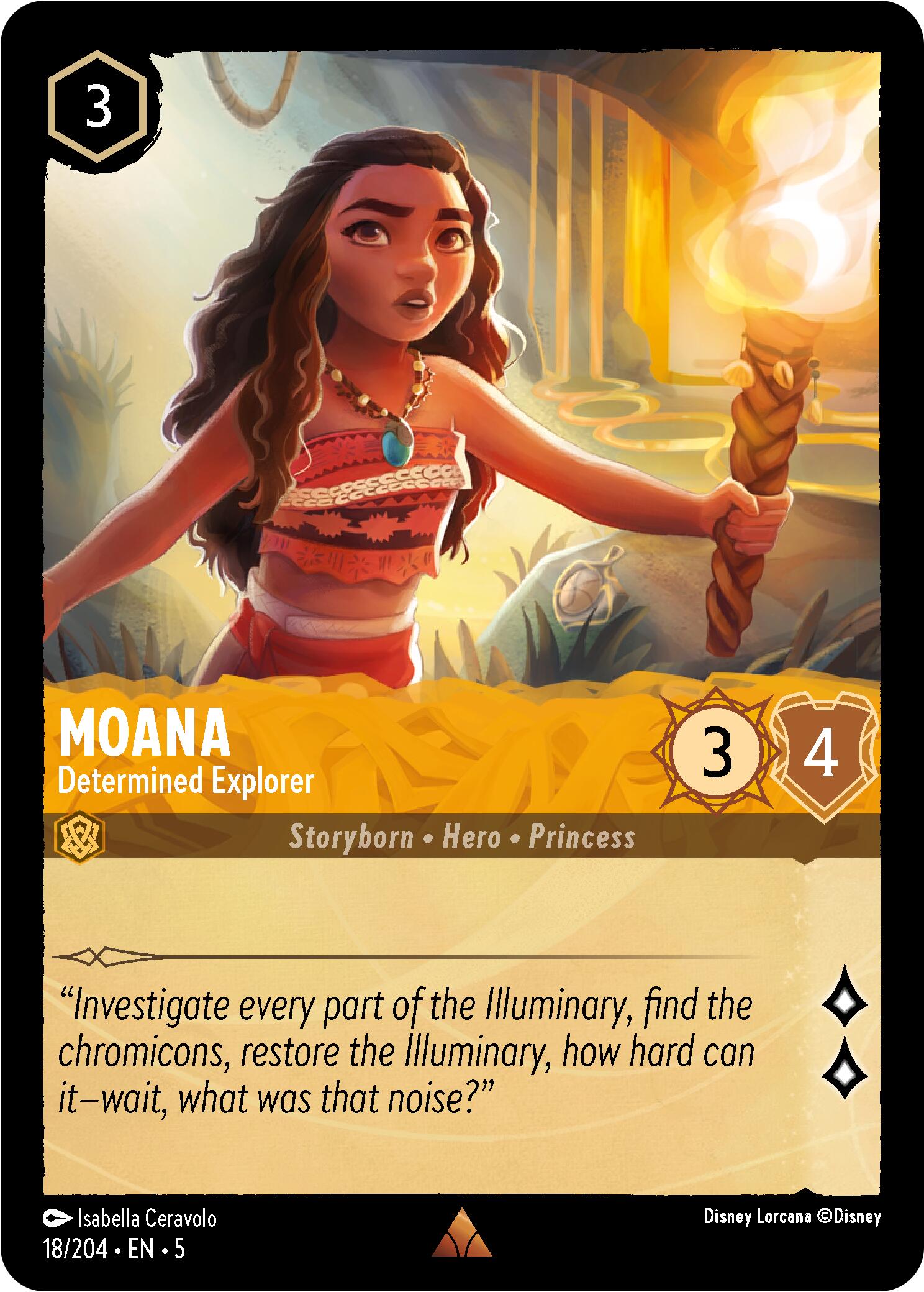 Moana - Determined Explorer (18/204) [Shimmering Skies] | Boutique FDB TCG