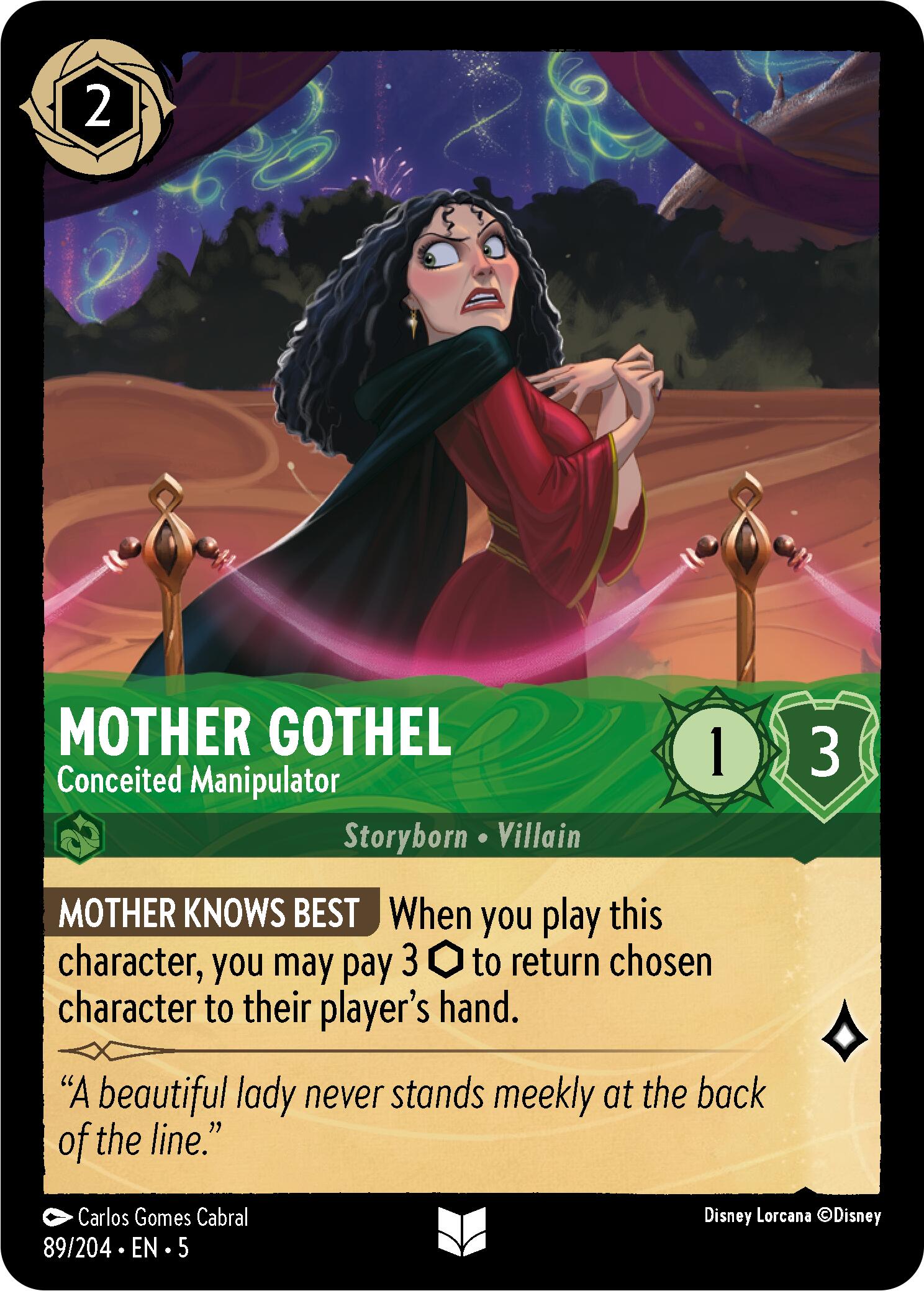 Mother Gothel - Conceited Manipulator (89/204) [Shimmering Skies] | Boutique FDB TCG