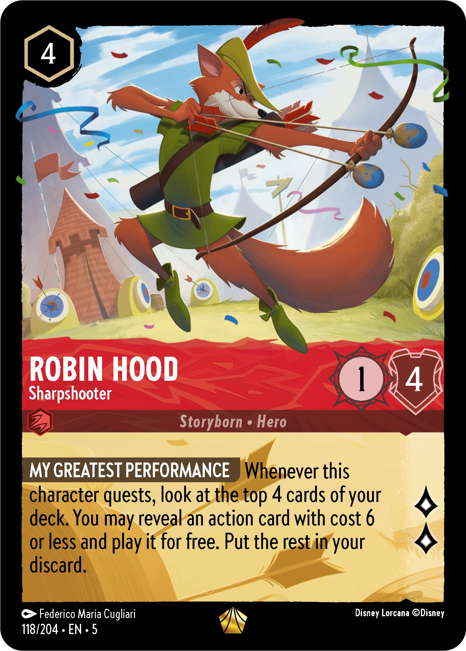 Robin Hood - Sharpshooter (118/204) [Shimmering Skies] | Boutique FDB TCG