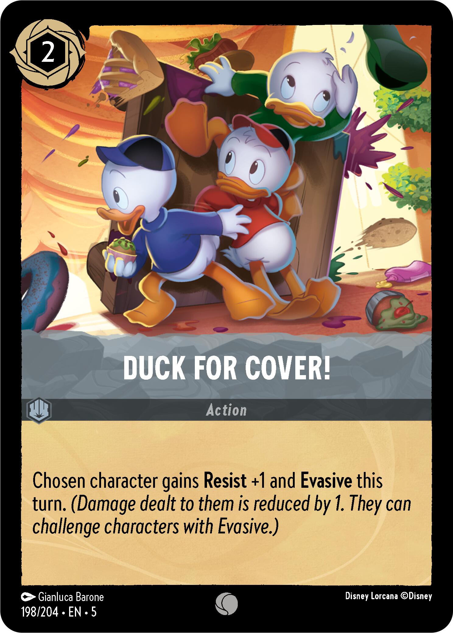 Duck for Cover! (198/204) [Shimmering Skies] | Boutique FDB TCG