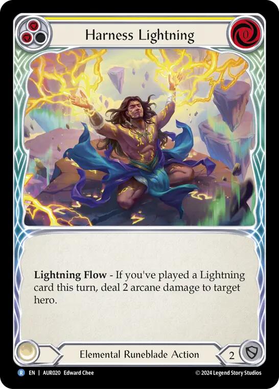 Harness Lightning (Yellow) [AUR020] (1st Strike) | Boutique FDB TCG