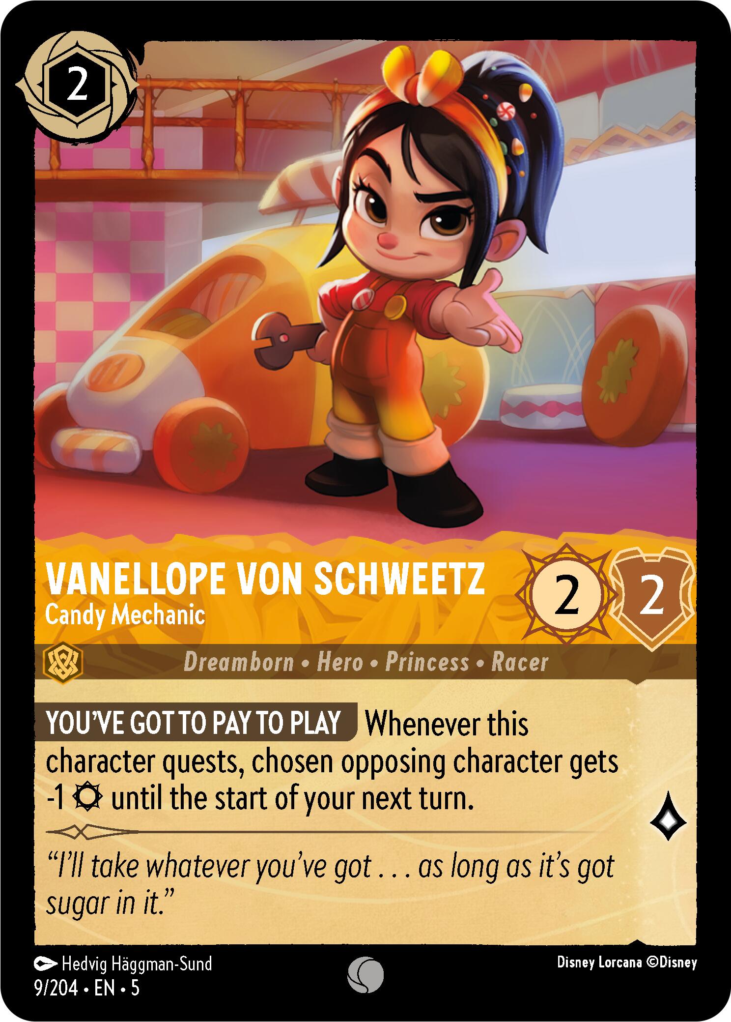 Vanellope von Schweetz - Candy Mechanic (9/204) [Shimmering Skies] | Boutique FDB TCG