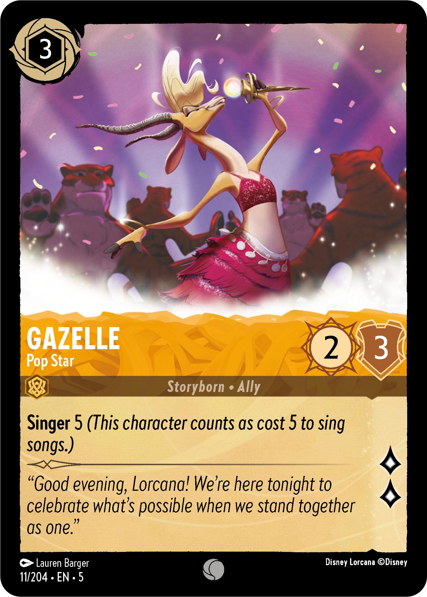 Gazelle - Pop Star (11/204) [Shimmering Skies] | Boutique FDB TCG