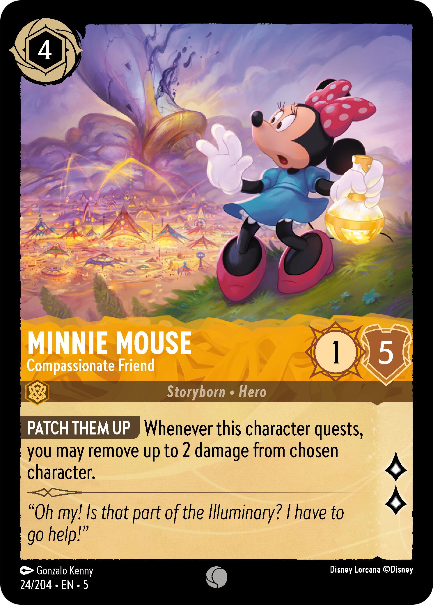 Minnie Mouse - Compassionate Friend (24/204) [Shimmering Skies] | Boutique FDB TCG