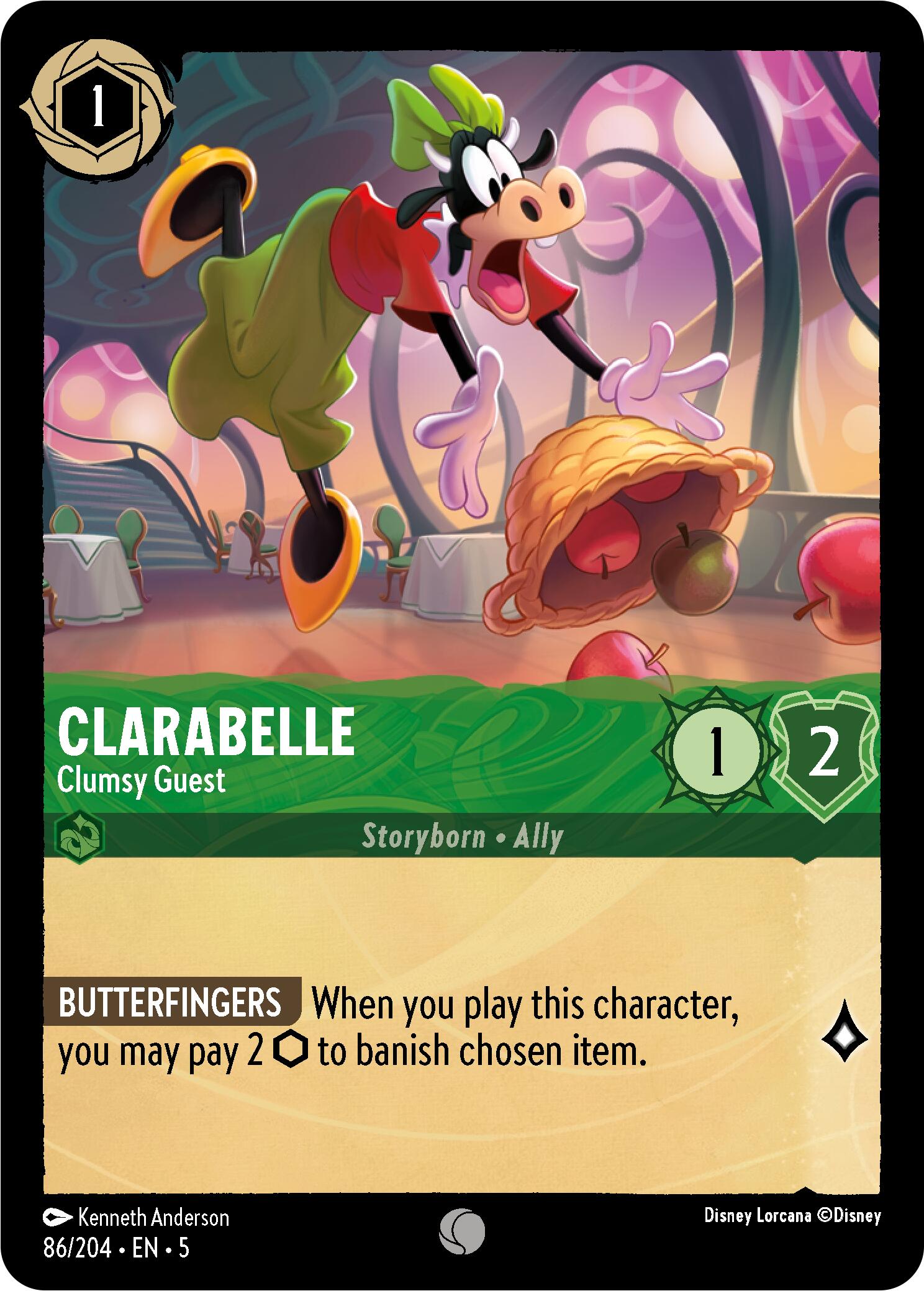 Clarabelle - Clumsy Guest (86/204) [Shimmering Skies] | Boutique FDB TCG