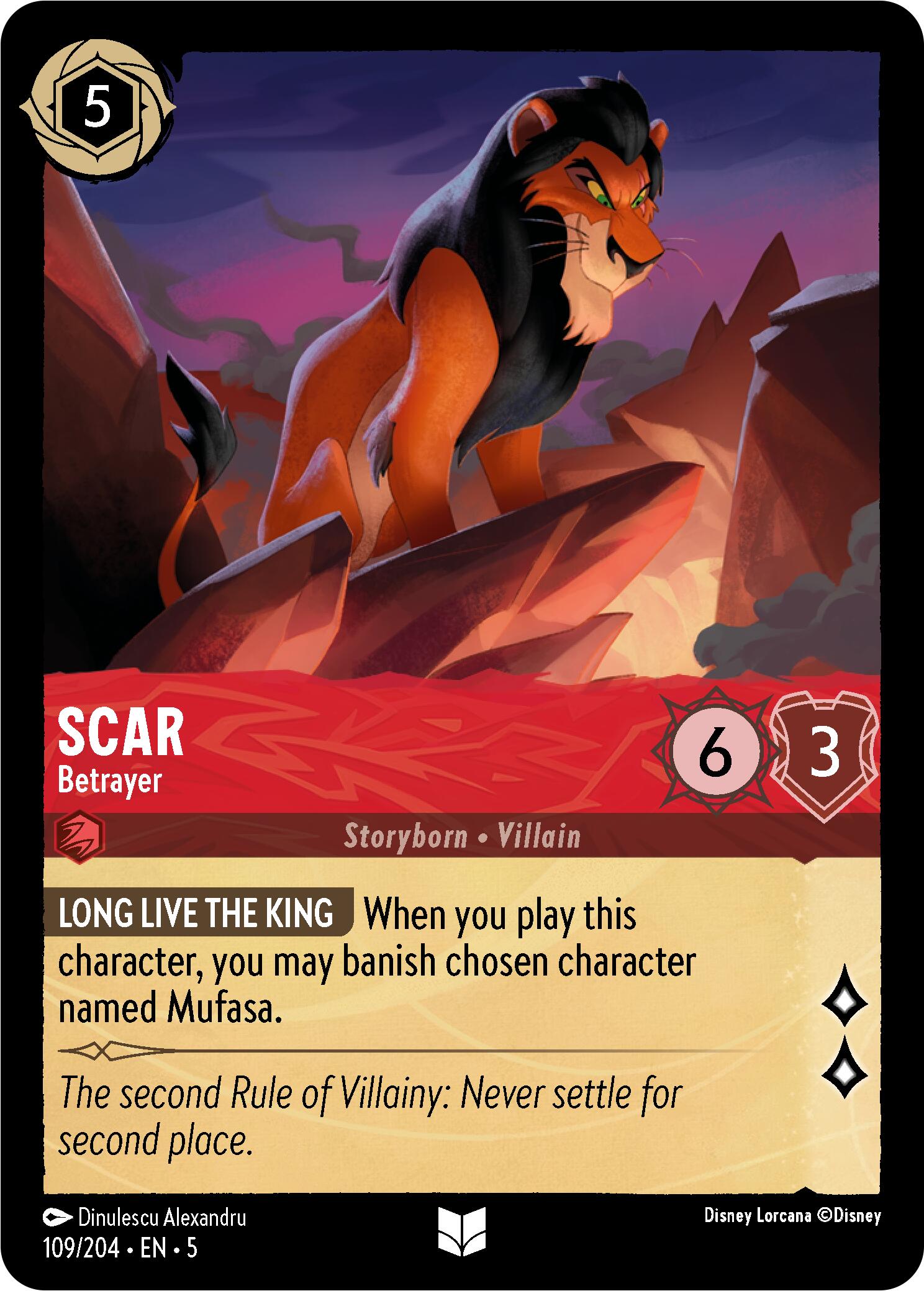 Scar - Betrayer (109/204) [Shimmering Skies] | Boutique FDB TCG