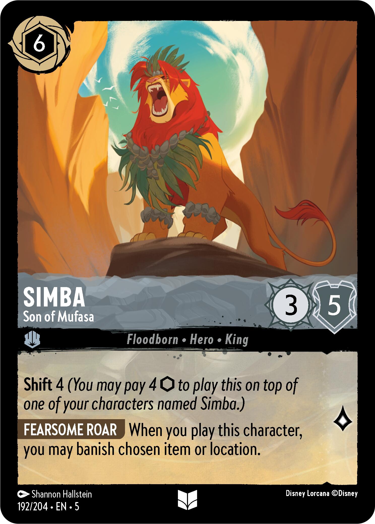 Simba - Son of Mufasa (192/204) [Shimmering Skies] | Boutique FDB TCG