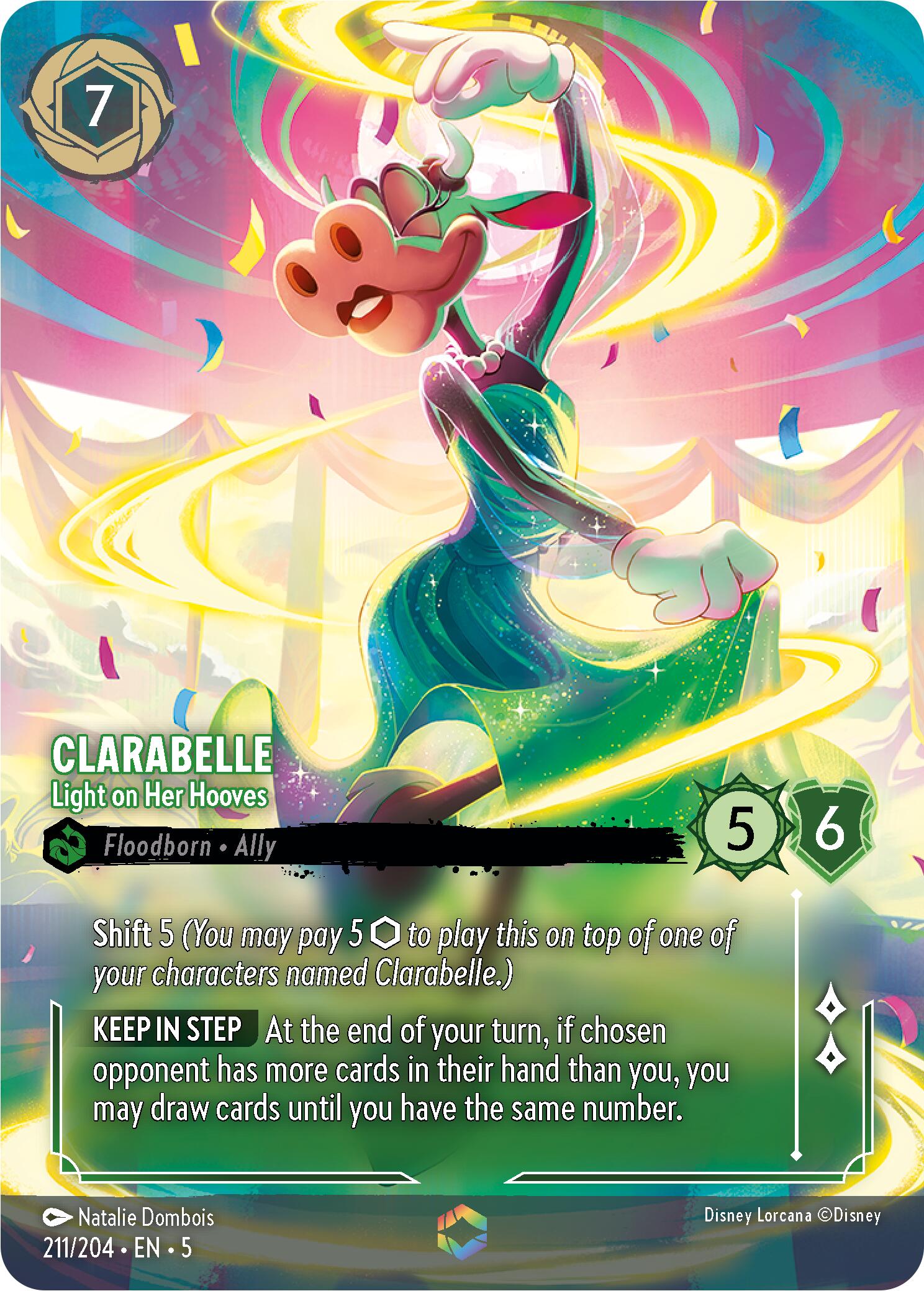 Clarabelle - Light on Her Hooves (Enchanted) (211/204) [Shimmering Skies] | Boutique FDB TCG