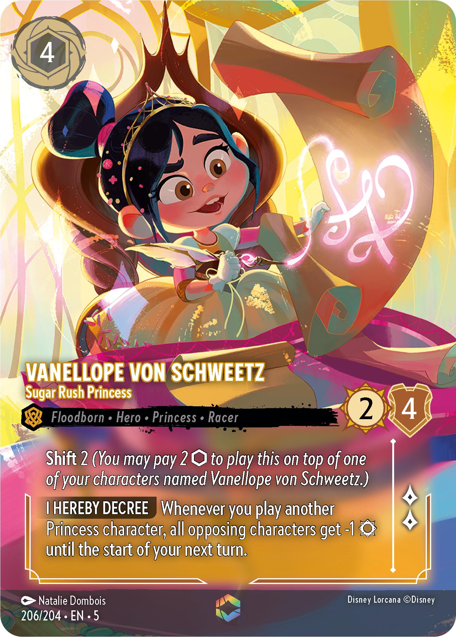 Vanellope von Schweetz - Sugar Rush Princess (Enchanted) (206/204) [Shimmering Skies] | Boutique FDB TCG