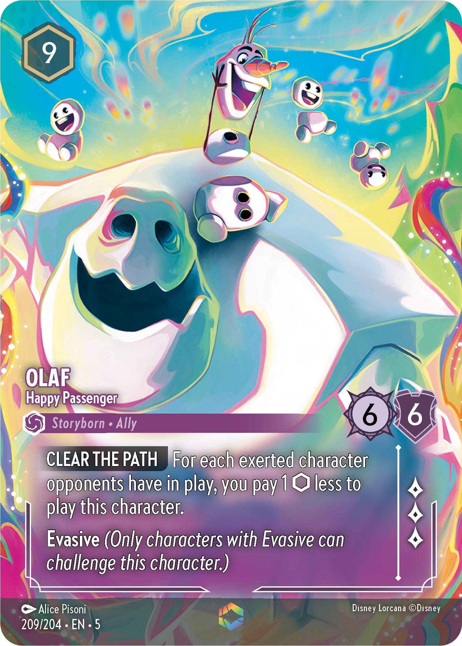 Olaf - Happy Passenger (Enchanted) (209/204) [Shimmering Skies] | Boutique FDB TCG