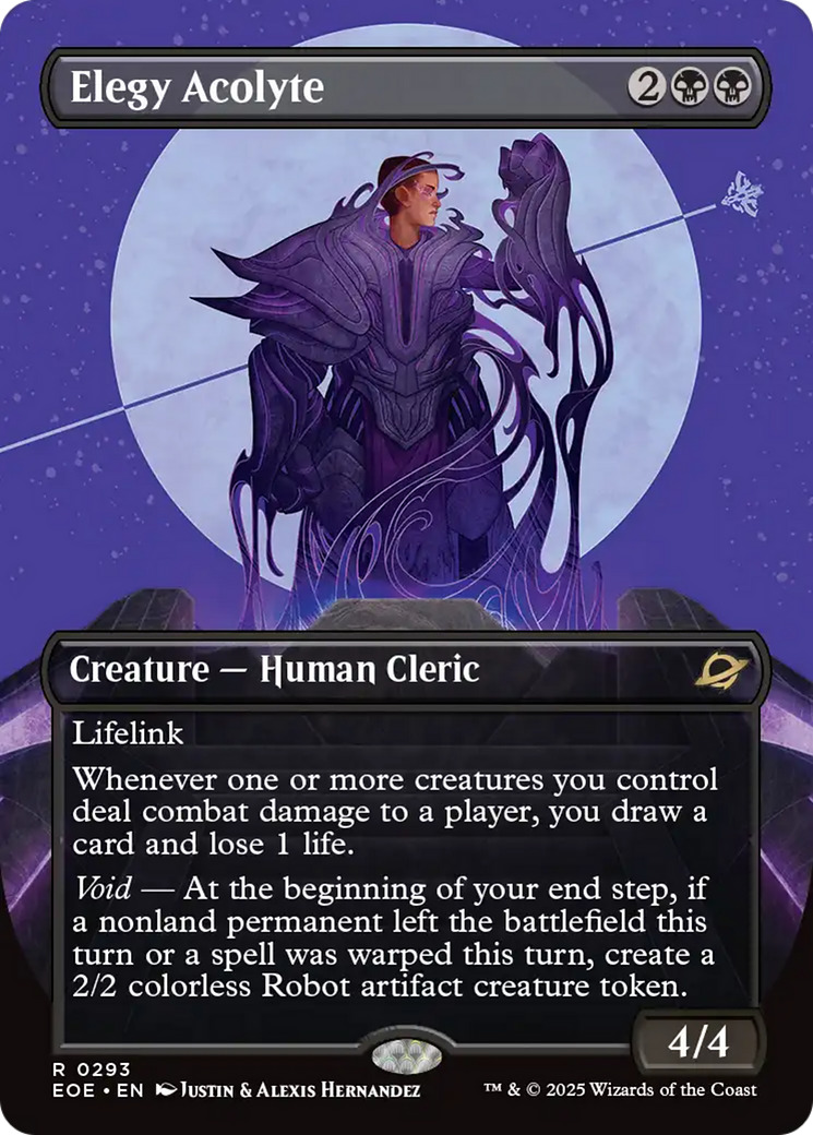 Elegy Acolyte (Borderless) [Edge of Eternities] | Boutique FDB TCG