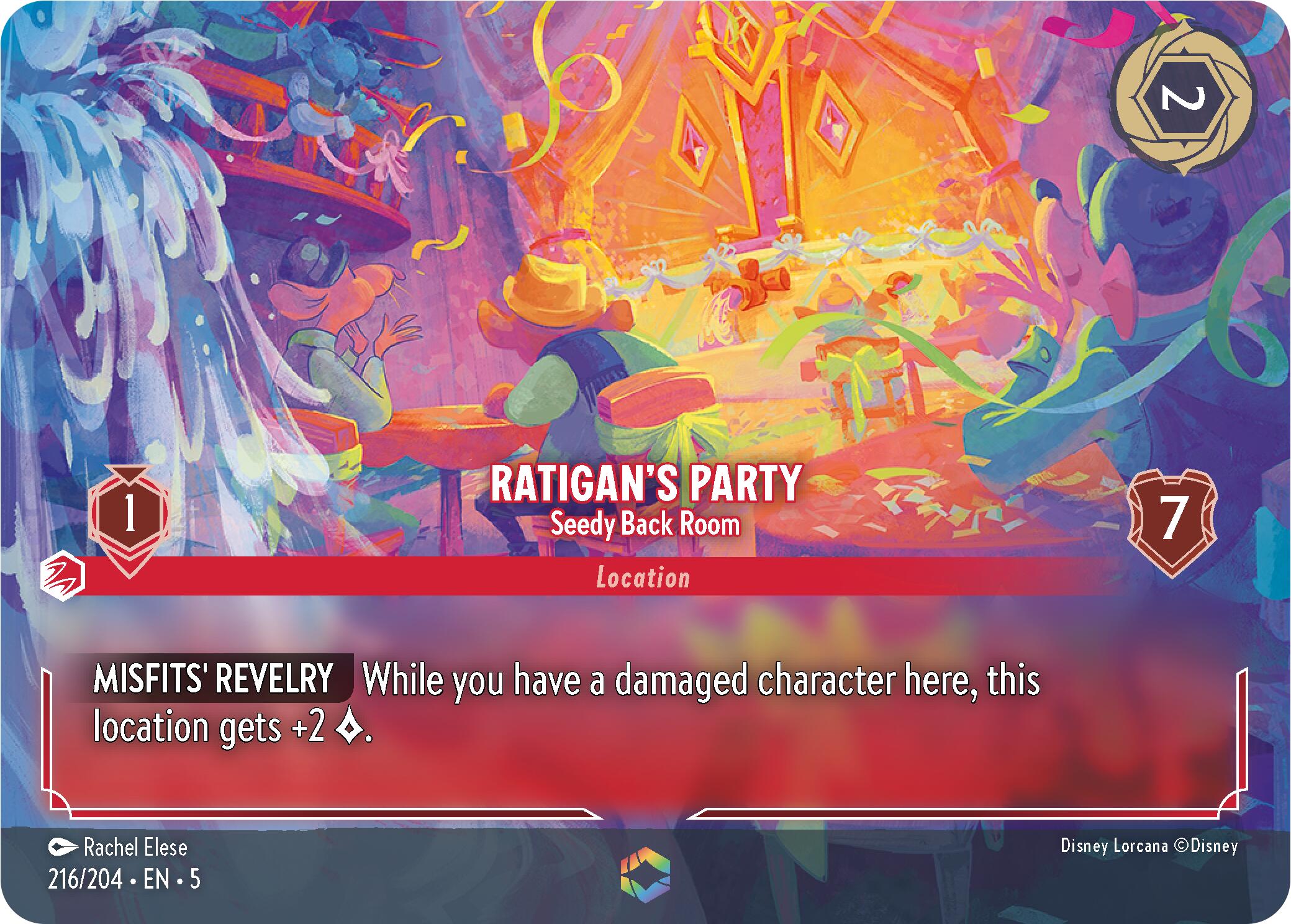 Ratigan's Party - Seedy Back Room (Enchanted) (216/204) [Shimmering Skies] | Boutique FDB TCG