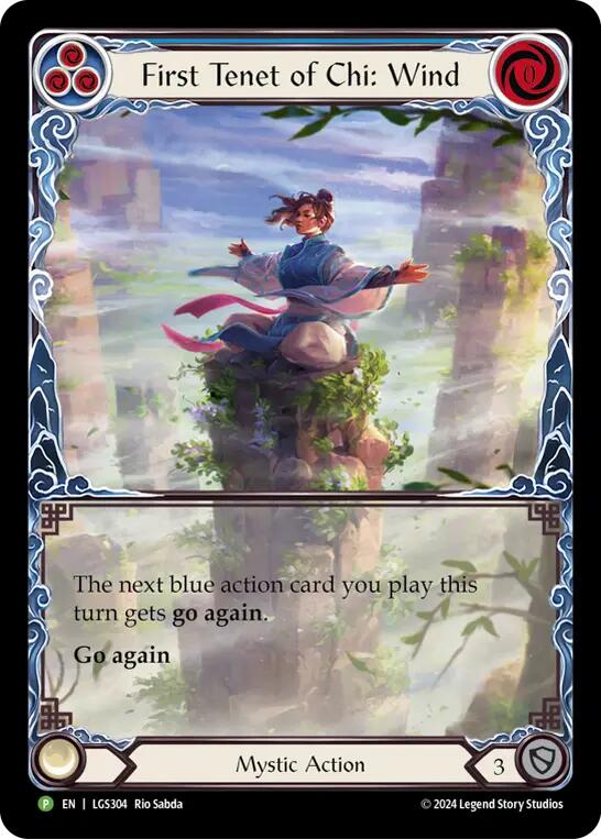 First Tenet of Chi: Wind [LGS304] (Promo)  Rainbow Foil | Boutique FDB TCG