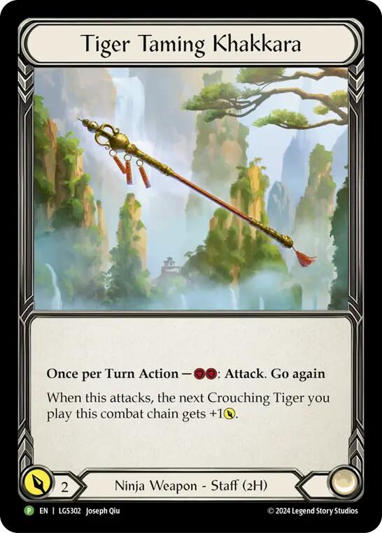 Tiger Taming Khakkara [LGS302] (Promo)  Cold Foil | Boutique FDB TCG
