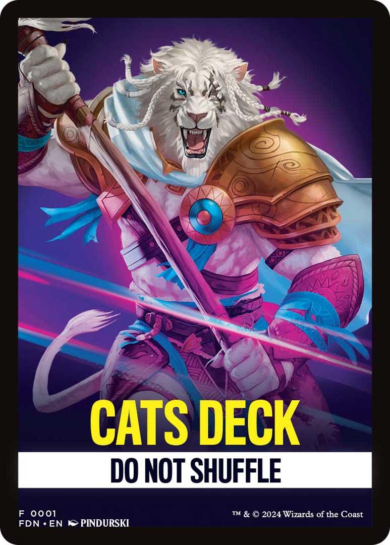 Cats Deck Theme Card [Foundations] | Boutique FDB TCG