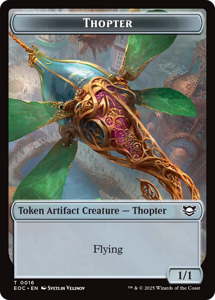 Thopter // Gnome Double-Sided Token [Edge of Eternities Commander Tokens] | Boutique FDB TCG