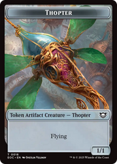 Thopter // Gnome Double-Sided Token [Edge of Eternities Commander Tokens] | Boutique FDB TCG