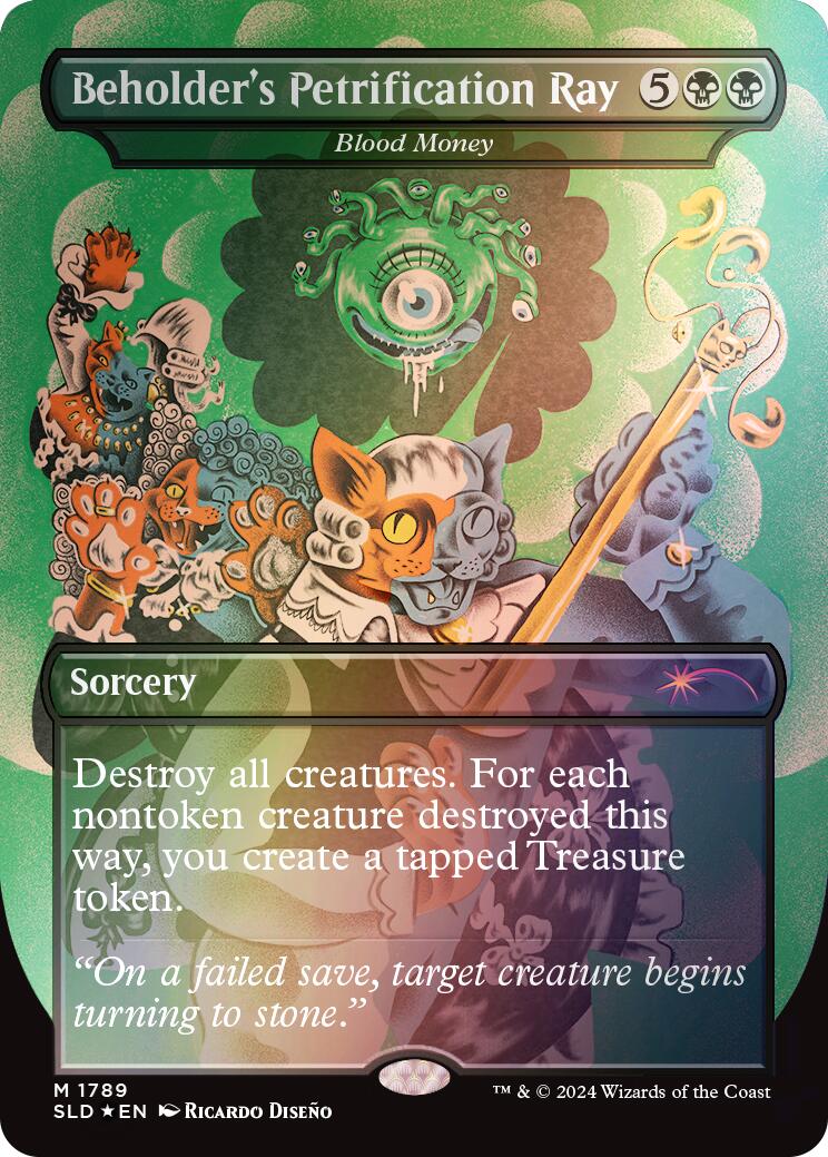 Beholder's Petrification Ray - Blood Money (Rainbow Foil) [Secret Lair Drop Series] | Boutique FDB TCG