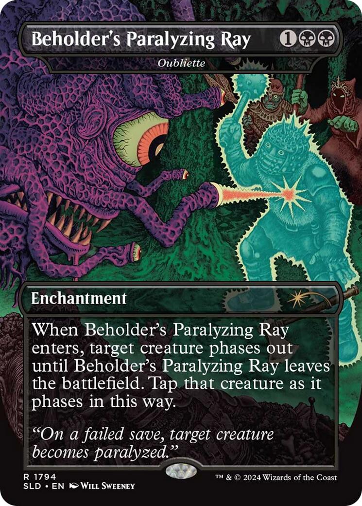 Beholder's Paralyzing Ray - Oubliette [Secret Lair Drop Series] | Boutique FDB TCG