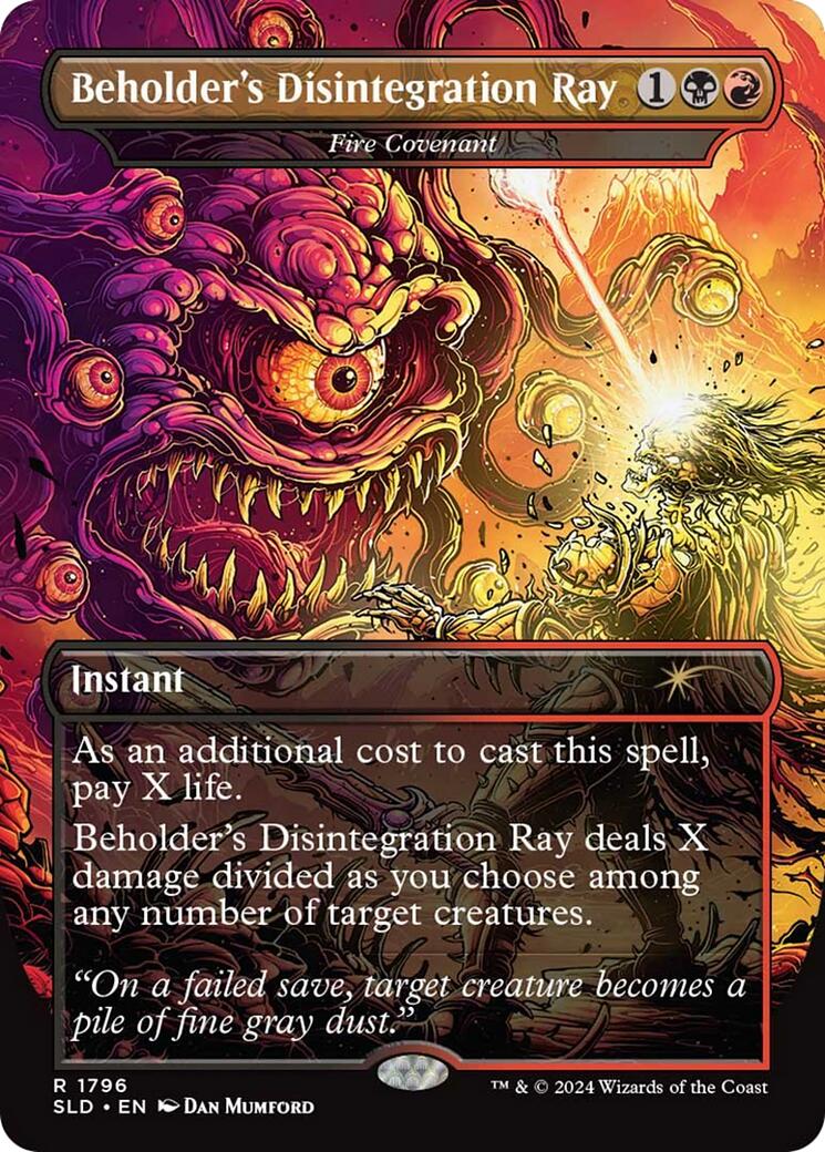 Beholder's Disintegration Ray - Fire Covenant [Secret Lair Drop Series] | Boutique FDB TCG