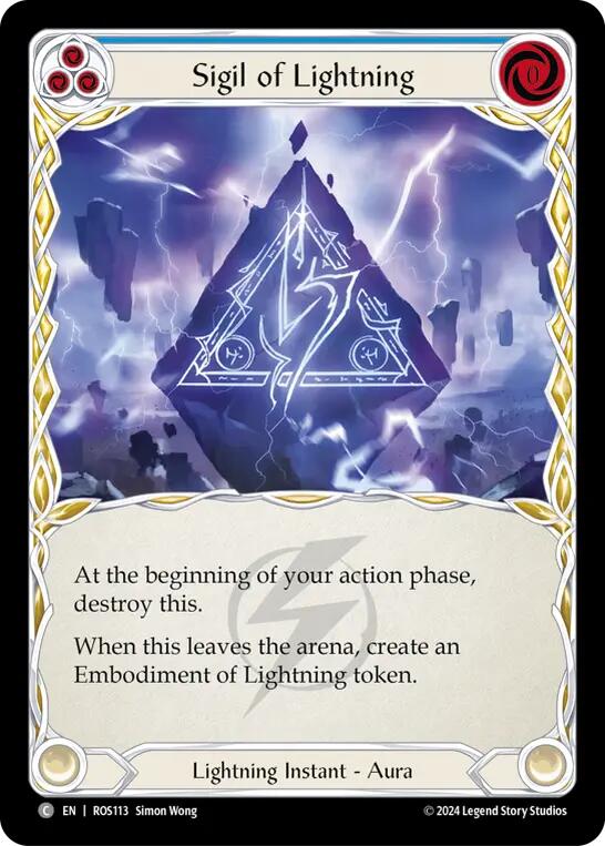 Sigil of Lightning [ROS113] (Rosetta) | Boutique FDB TCG