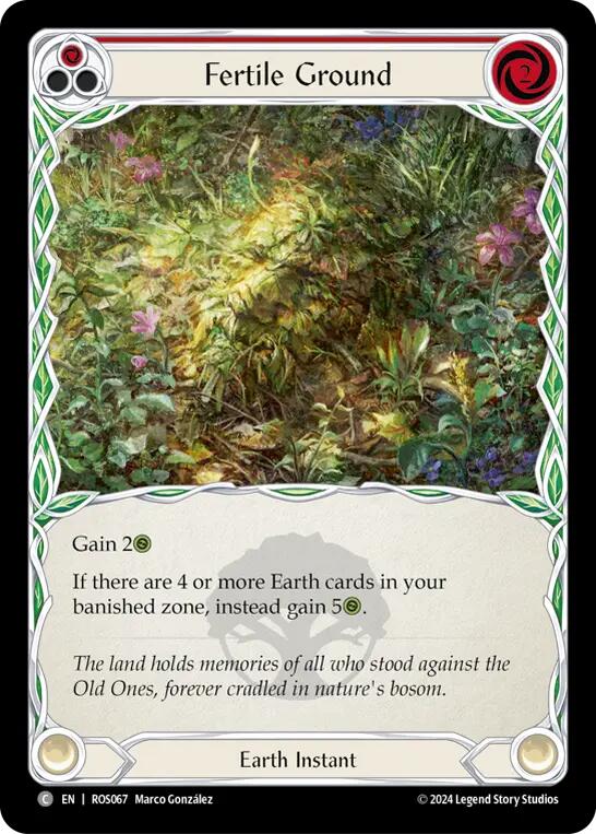 Fertile Ground (Red) [ROS067] (Rosetta) | Boutique FDB TCG