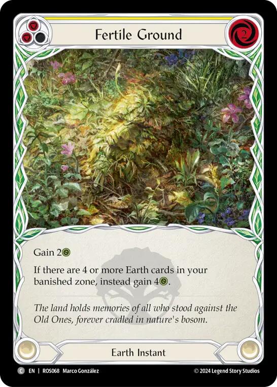 Fertile Ground (Yellow) [ROS068] (Rosetta) | Boutique FDB TCG