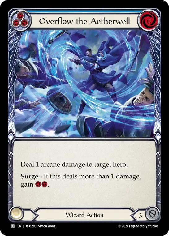 Overflow the Aetherwell (Blue) [ROS200] (Rosetta) | Boutique FDB TCG