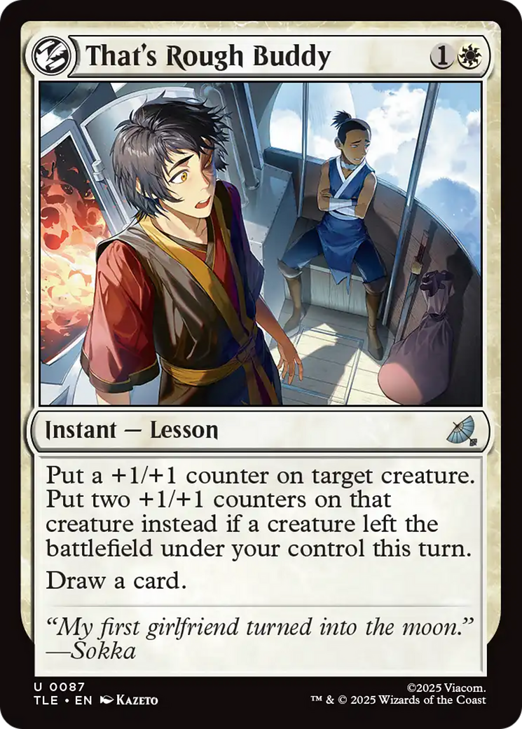 That's Rough Buddy [Avatar: The Last Airbender: Eternal-Legal] | Boutique FDB TCG