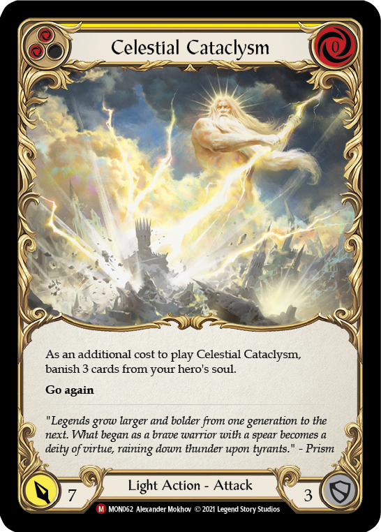 Celestial Cataclysm [MON062-RF] (Monarch)  1st Edition Rainbow Foil | Boutique FDB TCG