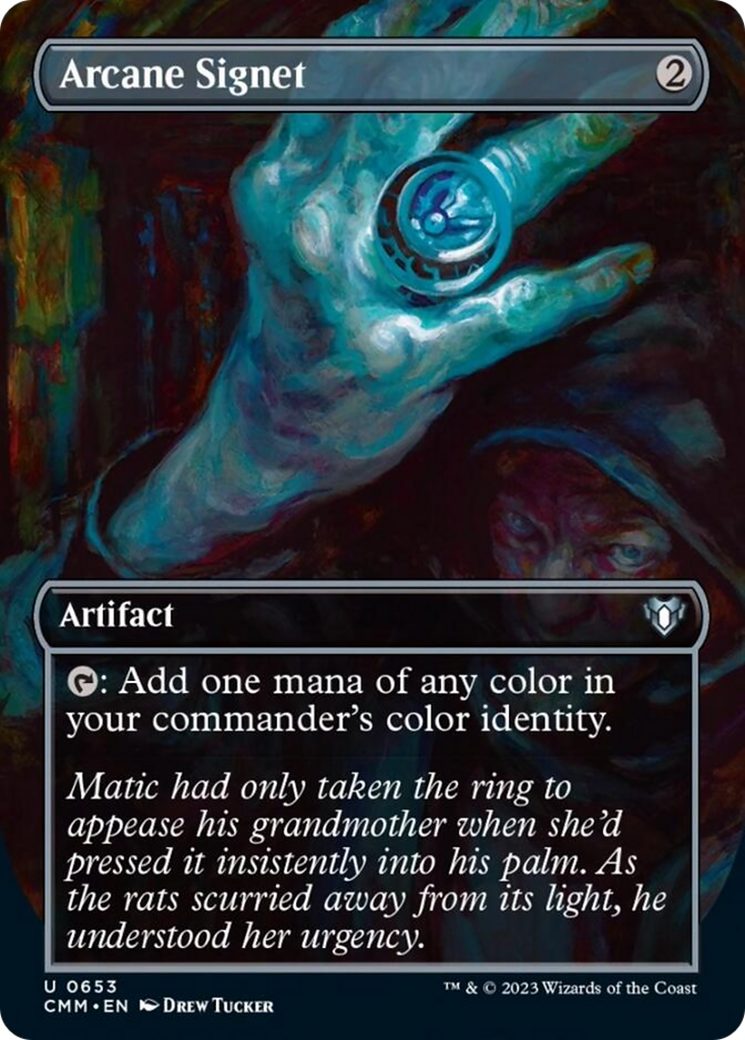 Arcane Signet (Borderless Alternate Art) [Commander Masters] | Boutique FDB TCG