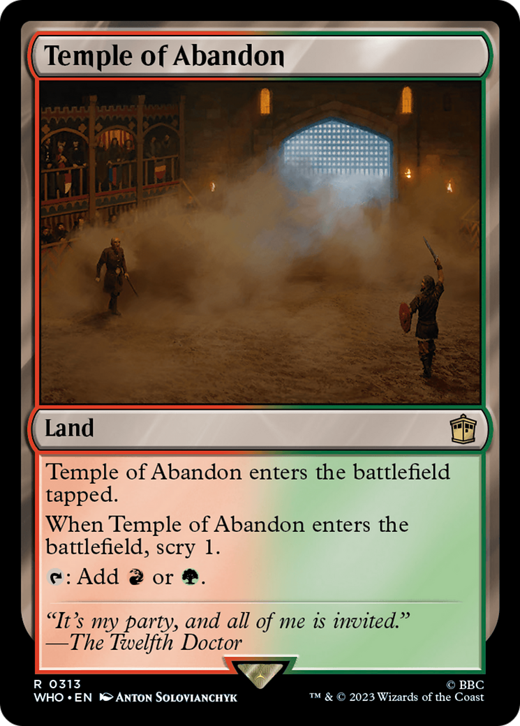 Temple of Abandon [Doctor Who] | Boutique FDB TCG