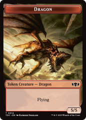 Copy // Dragon (0014) Double-Sided Token [Tarkir: Dragonstorm Commander Tokens] | Boutique FDB TCG