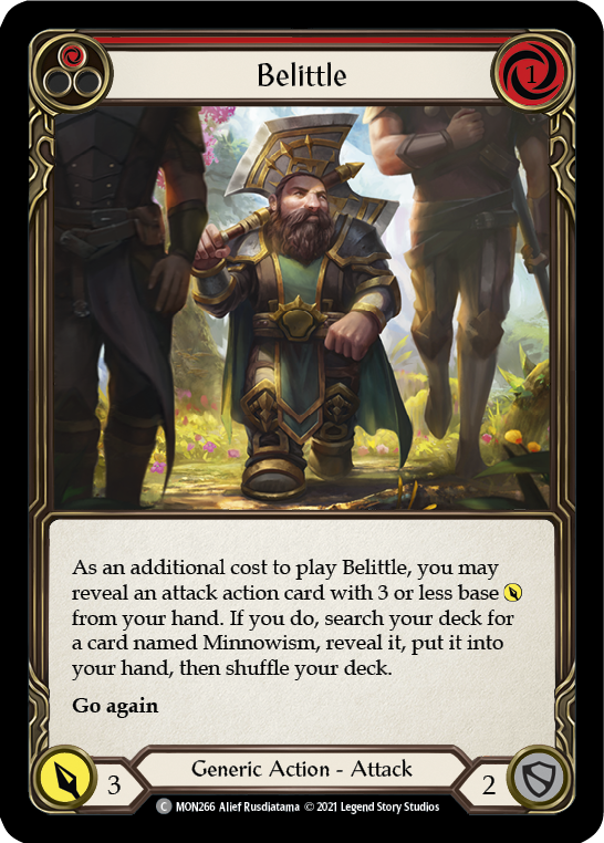 Belittle (Red) [MON266] (Monarch)  1st Edition Normal | Boutique FDB TCG