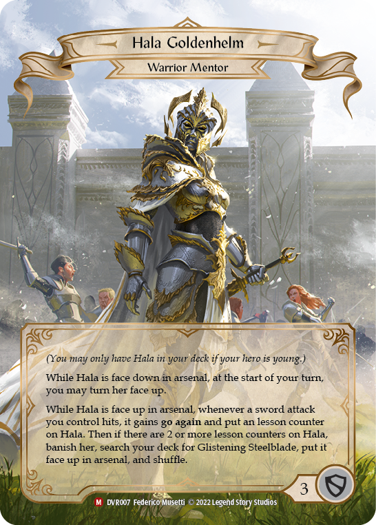 Hala Goldenhelm [DVR007] (Classic Battles: Rhinar vs Dorinthea) | Boutique FDB TCG